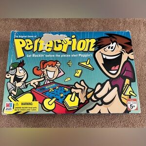 Hasbro Perfection Game Box - Blue, Yellow, Red